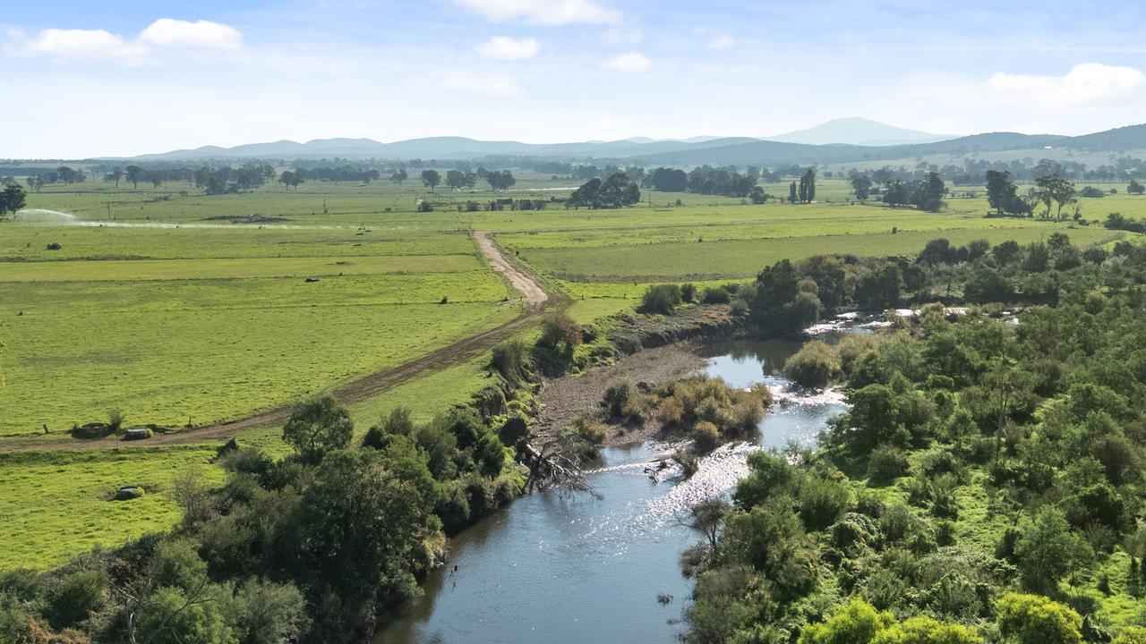 Avon River flats power production on the Boisdale property.