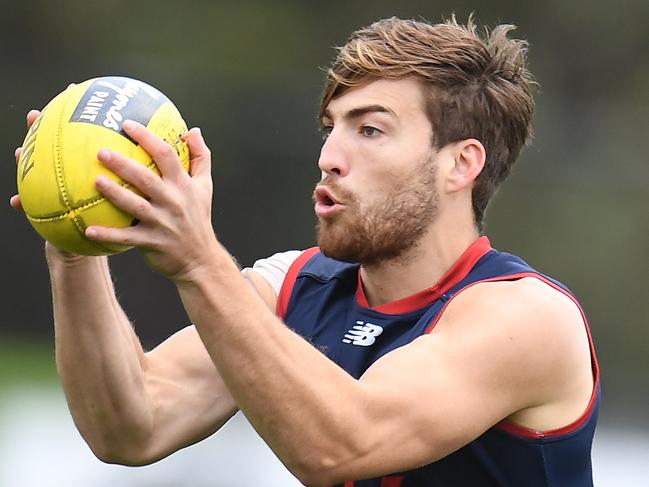 Jack Viney of the Demons is seen during training at Casey Fields in Melbourne, Wednesday, May 8, 2019. (Image/Julian Smith) NO ARCHIVING