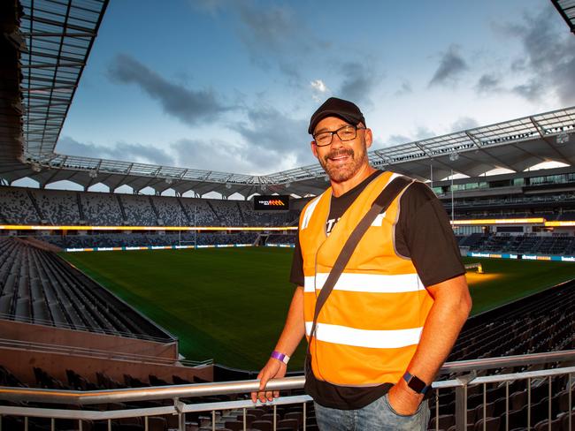 Rugby League legend Mark Geyer has joined 20 Triple M's Rush Hour listeners for a tour of Bankwest Stadium. Pictures: Julian Andrews 