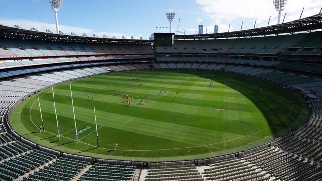 The MCG during the round one AFL match between Hawthorn and Brisbane in March last year. Picture: AAP