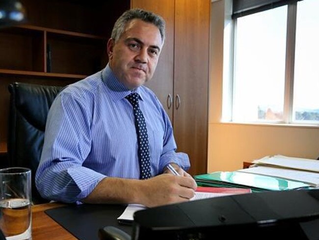 First Budget ... Treasurer Joe Hockey puts final touches to his first plans to reduce national debt.