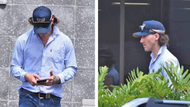 Mason Phillip Bloom leaving the Toowoomba courthouse after being busted driving with meth in his system. Picture: Toowoomba Chronicle