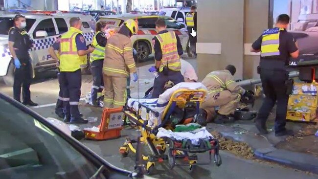 The crash sparked outrage from concerned residents who called for immediate fixes to the notorious and busy intersection to prevent future accidents. Picture: 9 News