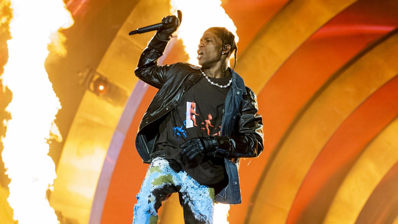 Travis Scott performs during 2021 Astroworld Festival. Picture: Erika Goldring/WireImage.