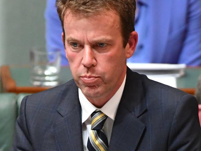 Minister for Defence Personnel and Minister for Veterans? Affairs Dan Tehan during House of Representatives Question Time at Parliament House in Canberra, Monday, June 19, 2017. (AAP Image/Mick Tsikas) NO ARCHIVING