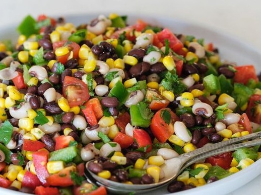 Cowboy caviar is made using beans and other veggies chopped to the size of the beans.