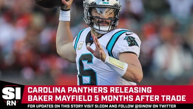 Panthers release QB Baker Mayfield