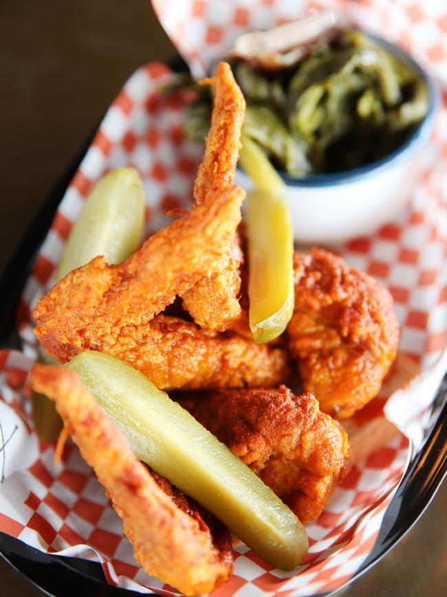 The hot chicken that ranges in heat from Southern through Evil. 