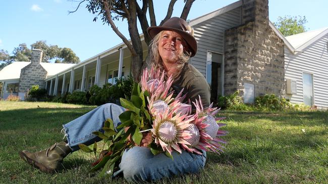 Peninsula wildflower operator Dawn Allen. Picture: Yuri Kouzmin