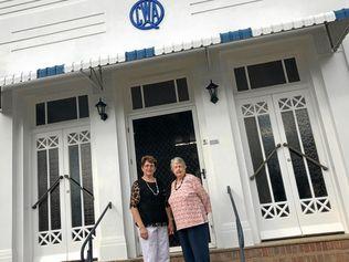 RECRUITING: QCWA Mackay branch president Robyn McFarlane and Pioneer Valley division president Marj Bundsen outside the newly painted Mackay CWA hall at George Street in Mackay. Picture: Angela Seng