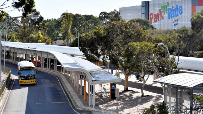 An extension of Adelaide’s O-Bahn network between Tea Tree Plaza and Golden Grove has been ruled out. Picture: AAP / Sam Wundke