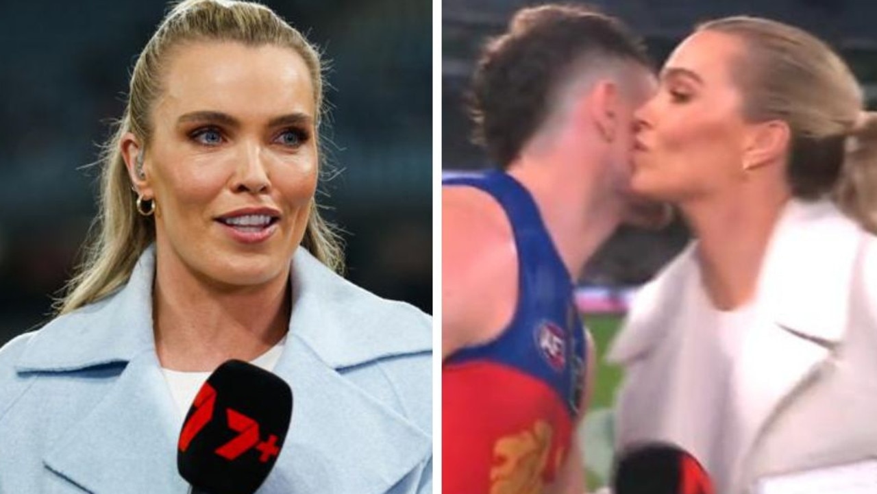 AFL 2024: 'Not fair', Abbey Holmes, Lachie Neale respond to 'ridiculous'  post-game kiss controversy