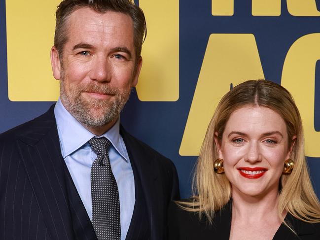 Daily Telegraph. 29, May, 2024.Stars of, Colin From Account, Patrick Brammall and Harriet Dyer, during the Colin From Accounts S2 Premiere, at The Factory Theatre, Marrickville, today.Picture: Justin Lloyd.