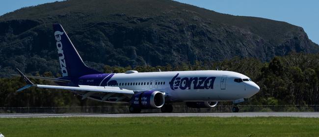 Bazza's second aircraft touches down on October 29, 2022. Picture: Jim Alouat