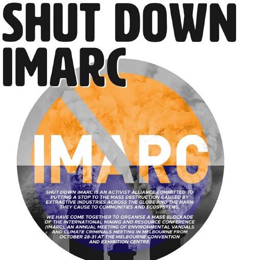 The Shut Down IMARC protest is planned for October.