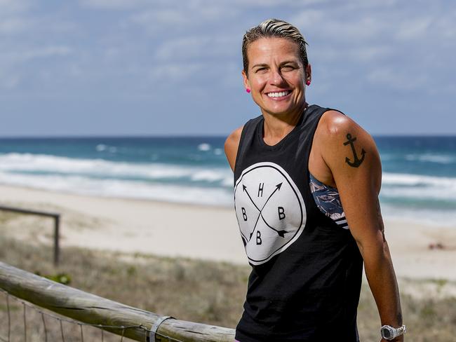 Former ironwoman and current fire fighter Hayley Bateup for GCB Women of the Year nominations. Picture: Jerad Williams