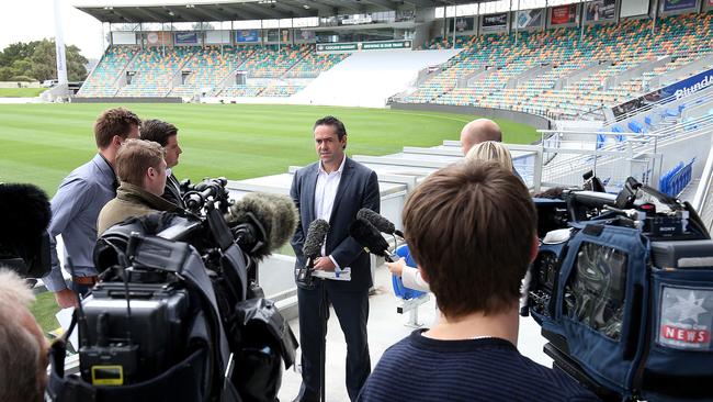 Simon Lethlean at Blundstone Arena earlier this year. Picture: Sam Rosewarne