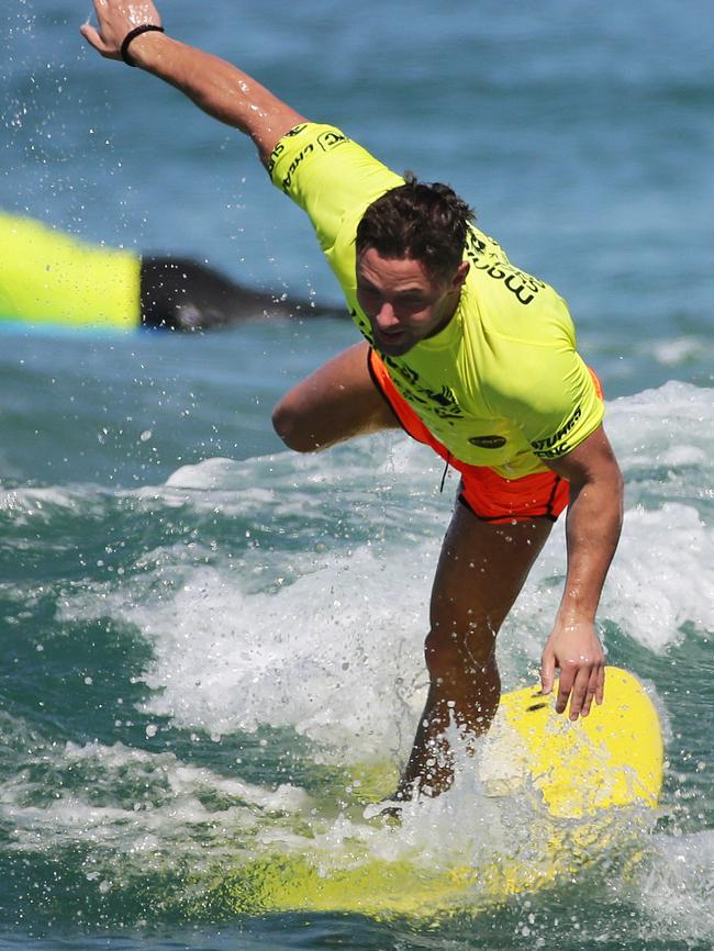 Ricci Guarnaccio takes a tumble from his board. Picture: Braden Fastier