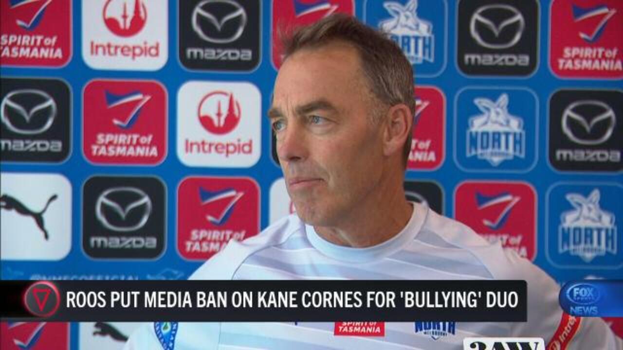 Kangaroos hand media ban for "bullying"