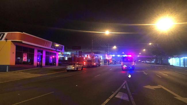 The fire broke out just after 11pm on George St, Beenleigh.