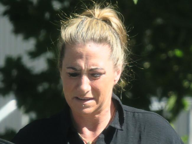 Rebecca Grattidge, 45, of Wyee, arriving at Wyong Local Court where she is facing one count of dangerous driving occasioning the death of Dorothy Slade, 81, on April 12, 2023, at Budgewoi. Picture: NewsLocal