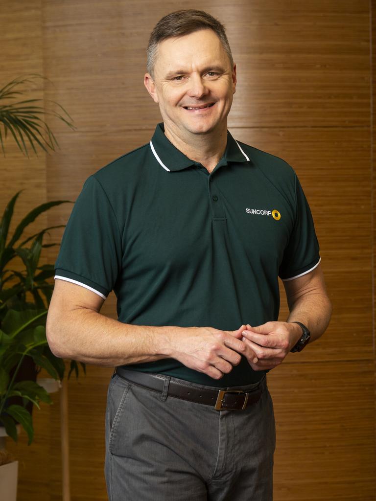 CEO Steve Johnston at Suncorp's Brisbane offices. Picture: Richard Whitfield