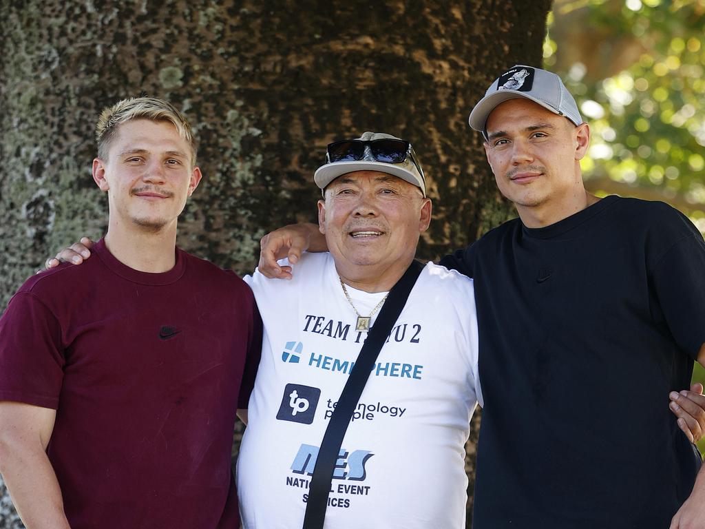 Nikita, Boris and Tim Tszyu. Pictured: Sam Ruttyn