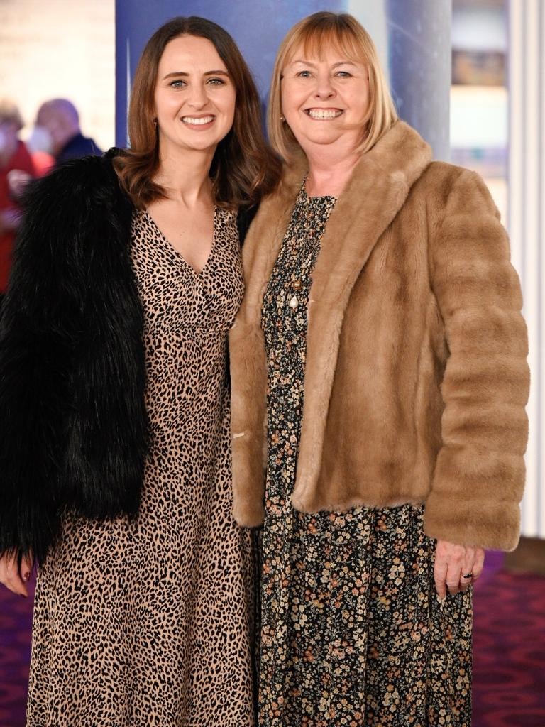 Disney's Frozen the Musical premiere at the Adelaide Festival Theatre: Deborah Page and Nina Calabrese. Picture: Nicki Scenes Photography