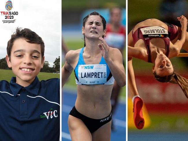 Some of the Aussie young guns competing in athletics at the Commonwealth Youth Games 2023.