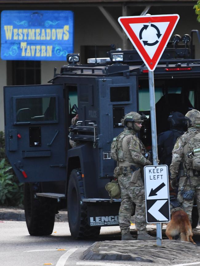 Armed Police at the Westmeadows Tavern.