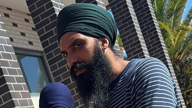 Lovepreet Singh outside Lismore Courthouse for a previous appearance.