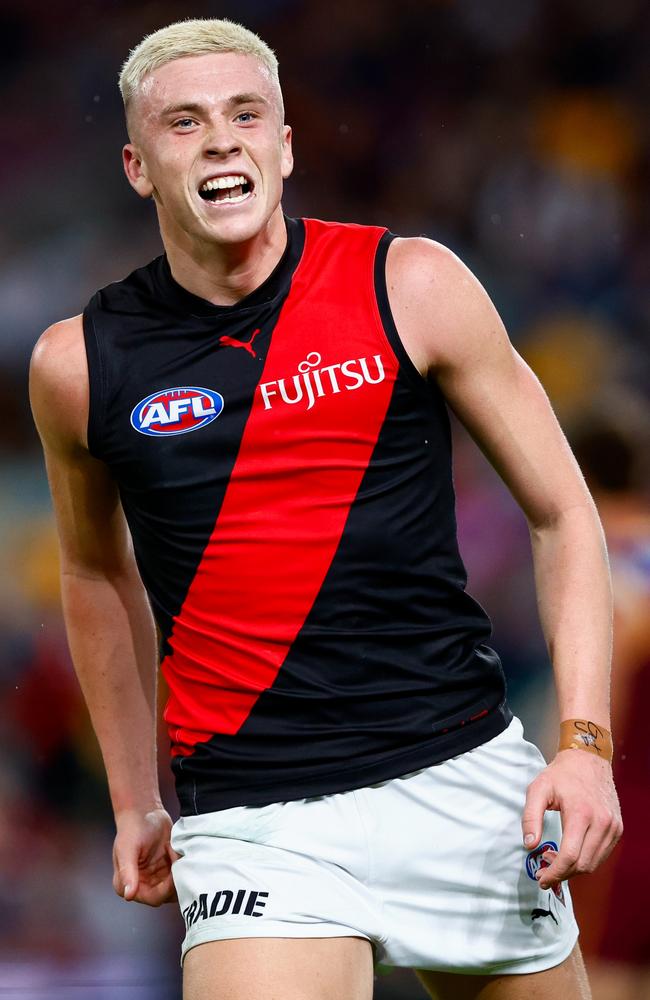 Nate Caddy shone for the Bombers against defending premiers Brisbane. Picture: Getty Images