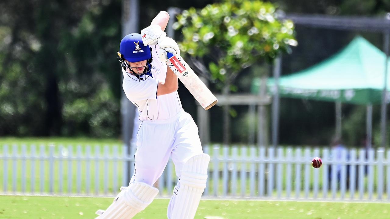 Churchie batsman Angus Storen. Picture, John Gass