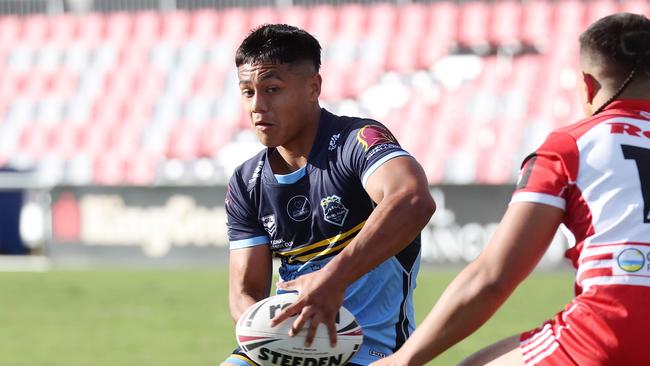 Mabel Park SHS 9 Ezra Leota, Mabel Park SHS vs Palm Beach Currumbin SHS, Langer Trophy, Greenslopes. Picture: Liam Kidston