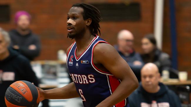 Garret Jefferson is a star for Shepparton. Photo: Basketball Victoria.