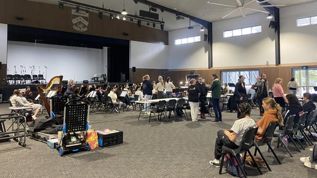 2024 Creative Generation – State Schools Onstage rehearsals at Mansfield State High School. Picture: Supplied