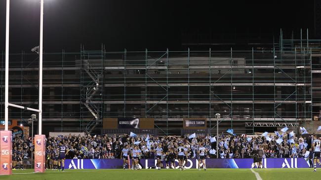 PointsBet Stadium during the NRL Qualifying Final match between the Cronulla Sharks and the North Queensland Cowboys. Picture: Getty Images