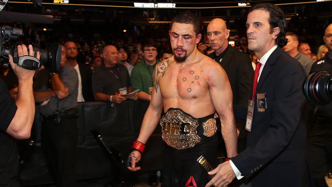 Now, Whittaker is a UFC champion.. Picture by Sam Ruttyn.