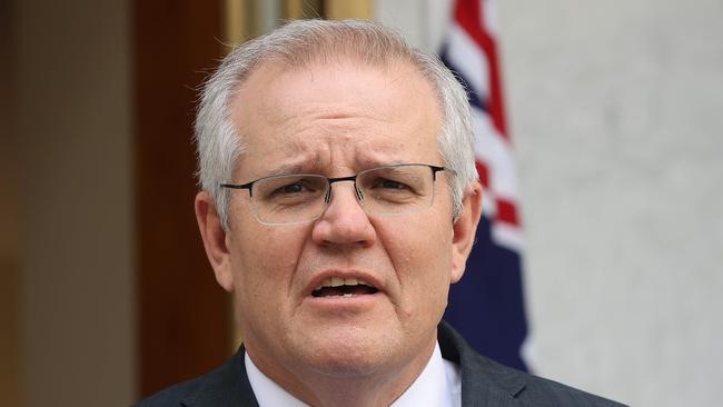 Scott Morrison in Canberra on Thursday Picture: Gary Ramage