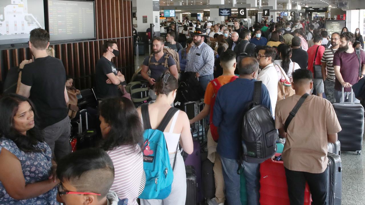 The new recruits join the airline just in time for the busy Christmas and New Year period with more than 8.5 million people expected to fly on Qantas and Jetstar services throughout December and January. Picture: NCA NewsWire / David Crosling