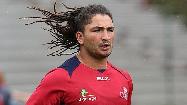 Saia Faingaa Reds Rugby training at Ballymore . Pic Annette Dew