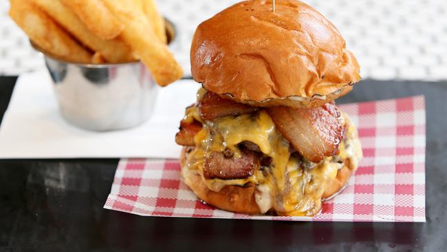 Five-star treatment: The Trufflenator burger has five ways of using the fungus as a flavour profile. Picture: Troy Snook