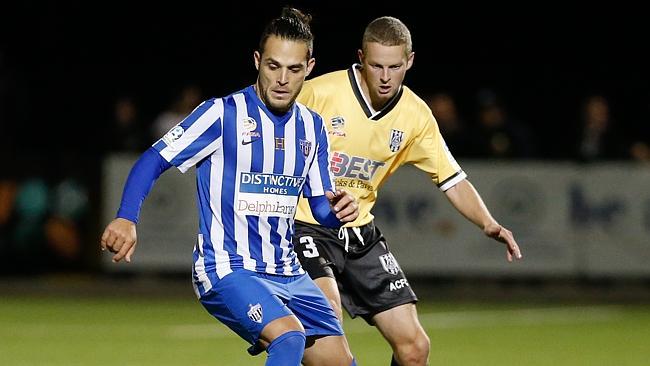 West Adelaide’s Ricardo Da Silva, in action against Adelaide City earlier this season, sc