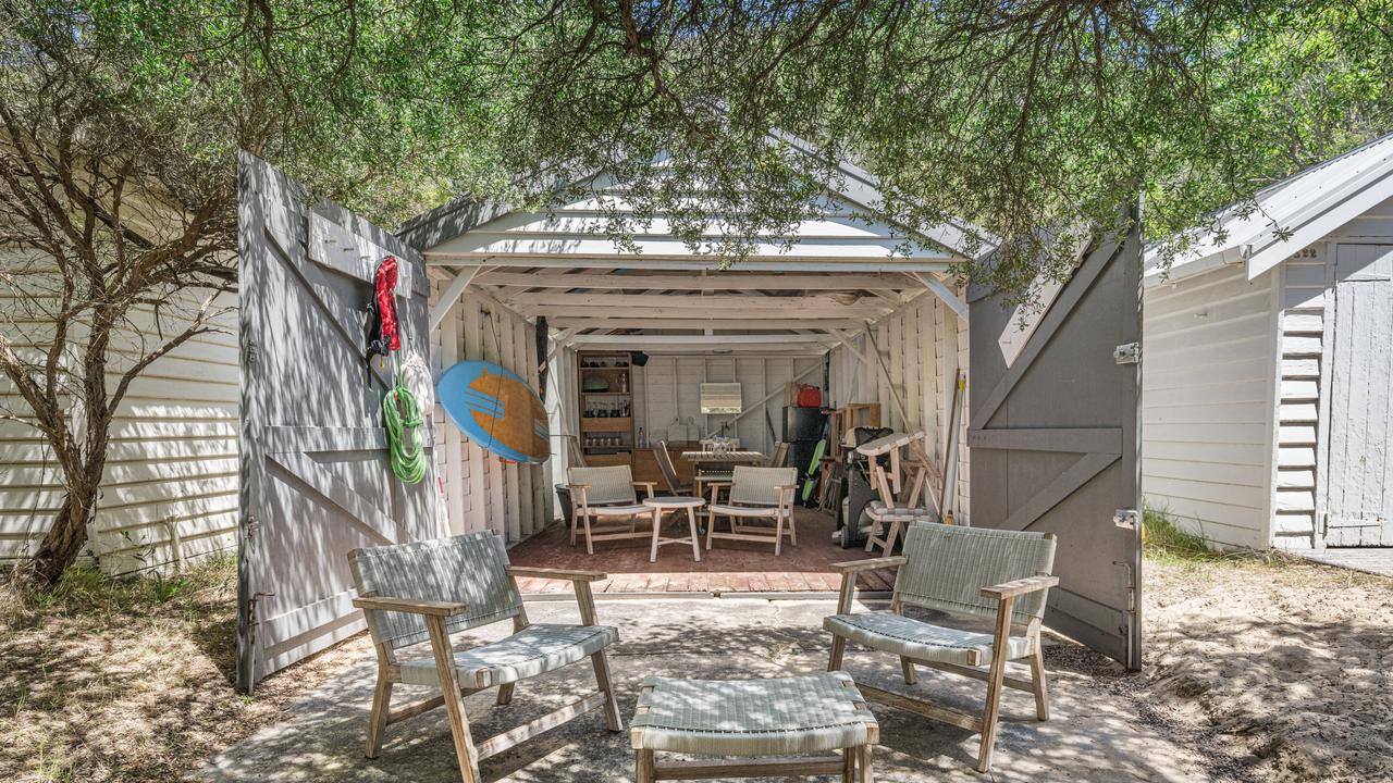 Boat shed 23 at Shelly Beach, Portsea, sold for about $950,000 in 2024.