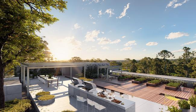 The Orchards at Norwest have also included plans for rooftop restaurants.