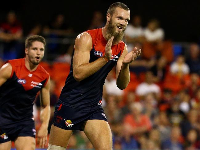 Max Gawn was dominant against Gold Coast on Saturday. Picture: Adam Head