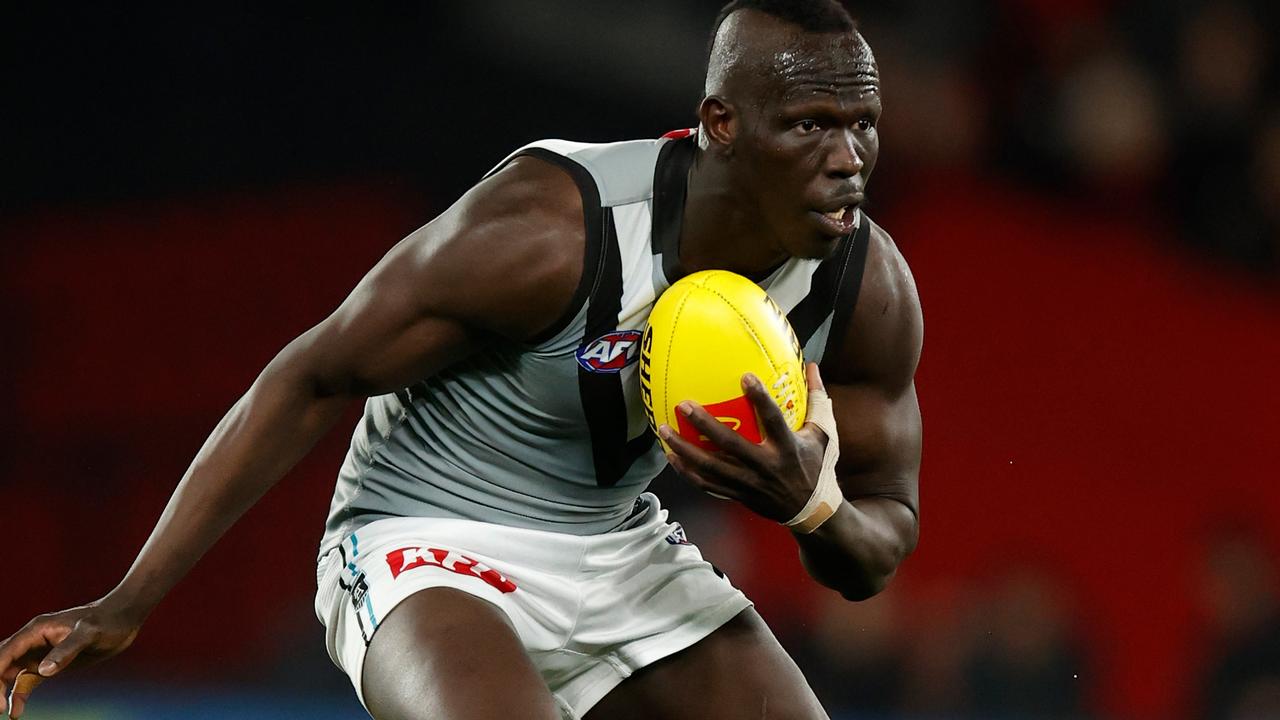 Aliir Aliir brings some real grunt to the Port defence and it is still gives them the edge on their cross-town rivals.