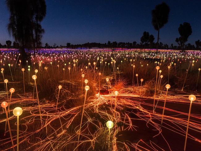 The Field of Light installation by Bruce Munro.