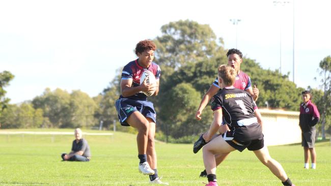 Langer Reserves round one action between Marsden SHS and Redcliffe SHS at Dolphin Oval on Wednesday May, 29, 2024.