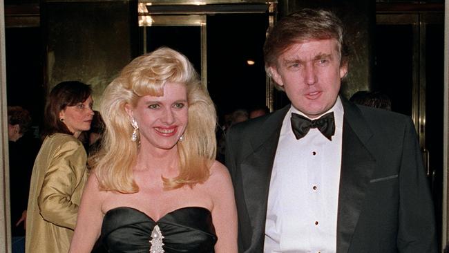 Billionaire Donald Trump and his then-wife Ivana on December 4, 1989. Picture: AFP/SWERZEY